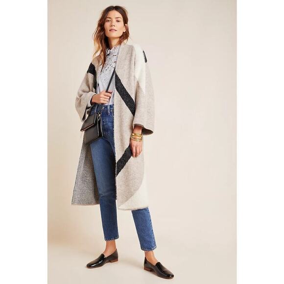 Anthropologie Akemi Kin Antonia Duster Cardigan Sweater Open Front Coatigan OS - Picture 1 of 11